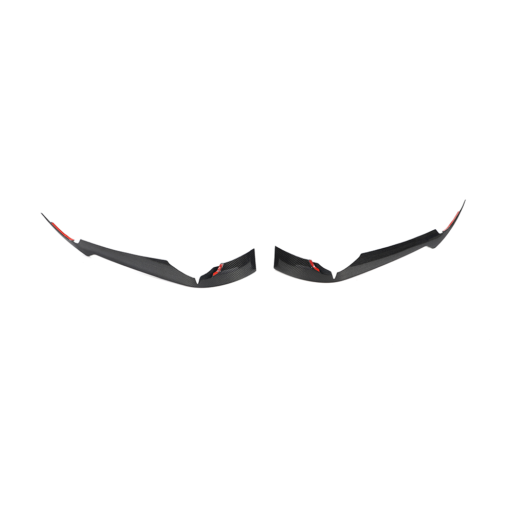 Chevrolet Corvette Stingray C8 2020 2021 Dry Carbon Fiber Bumper Canards