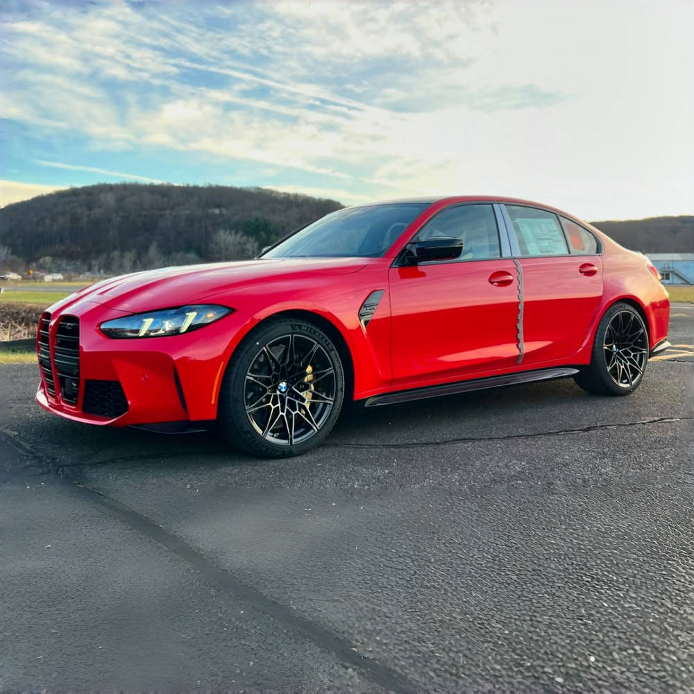 BMW G80 M3 2021+ MHC Style Prepreg Dry Carbon Fiber  Side Skirts