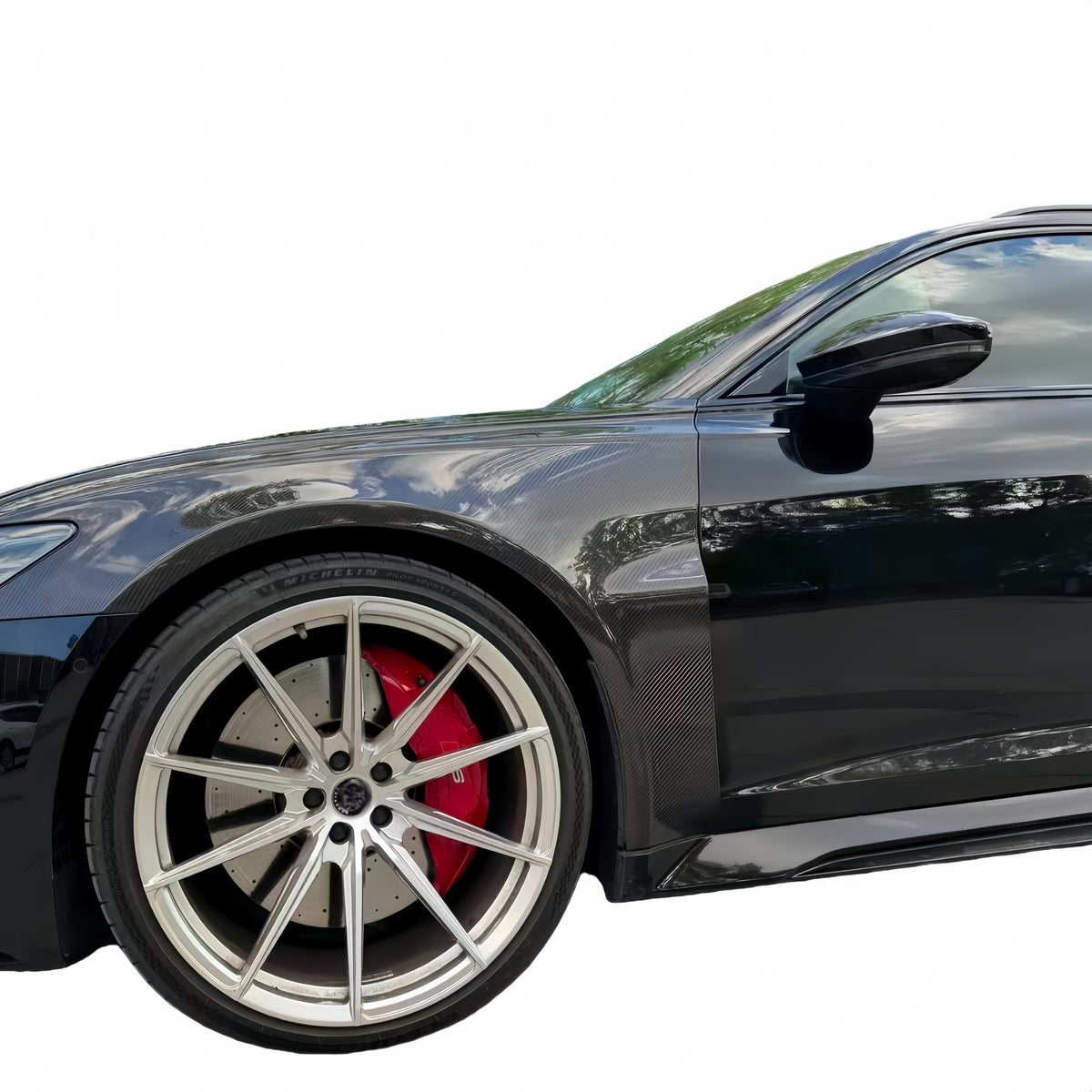 Prepreg Dry Carbon Fiber GT Style Front Fenders For Audi RS6 Avant C8 2020-2026