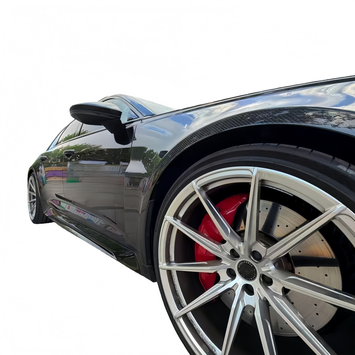 Prepreg Dry Carbon Fiber GT Style Front Fenders For Audi RS6 Avant C8 2020-2026