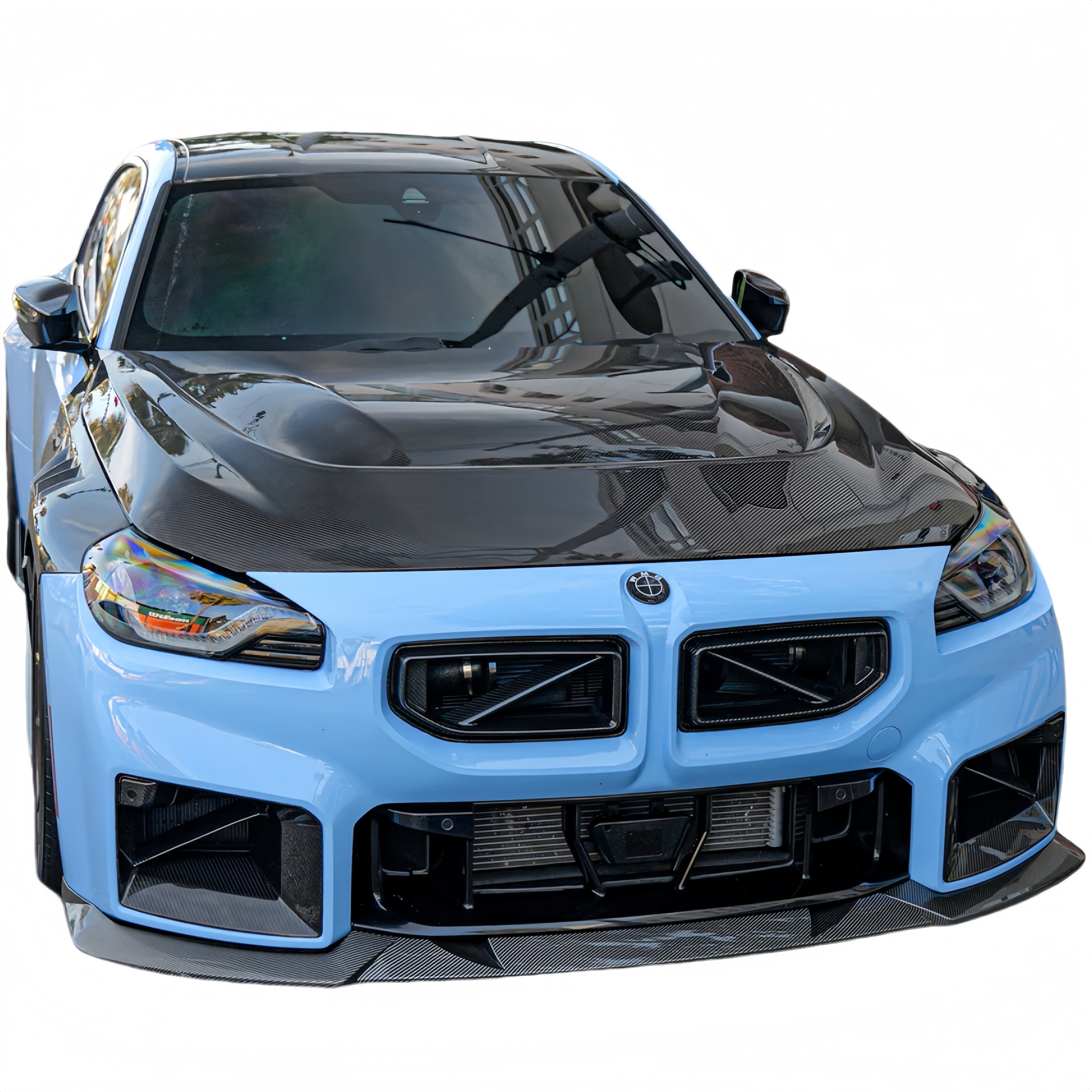 Prepreg Dry Carbon Fiber A Style Front Hood For BMW G87 M2 2023+