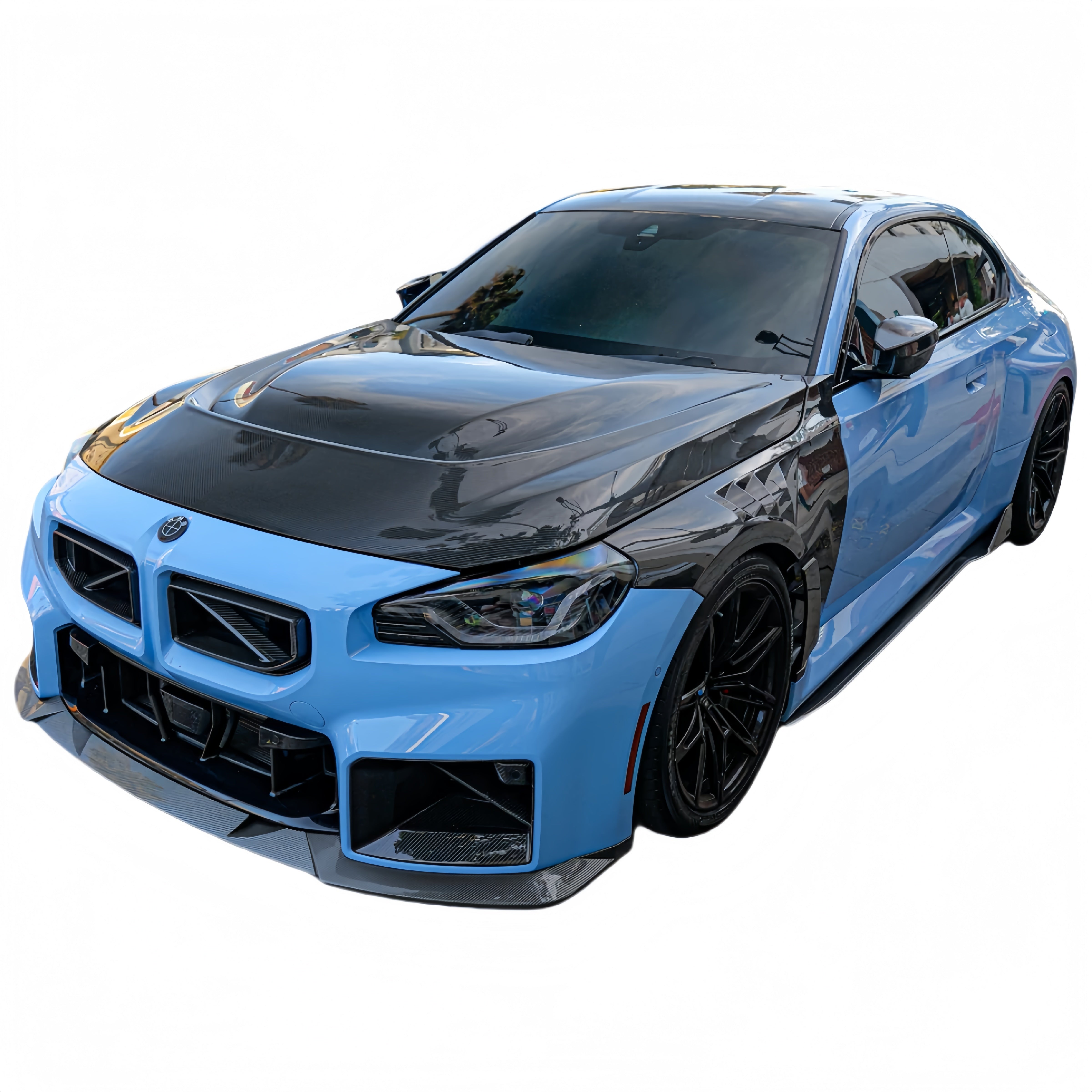 Prepreg Dry Carbon Fiber A Style Front Hood For BMW G87 M2 2023+