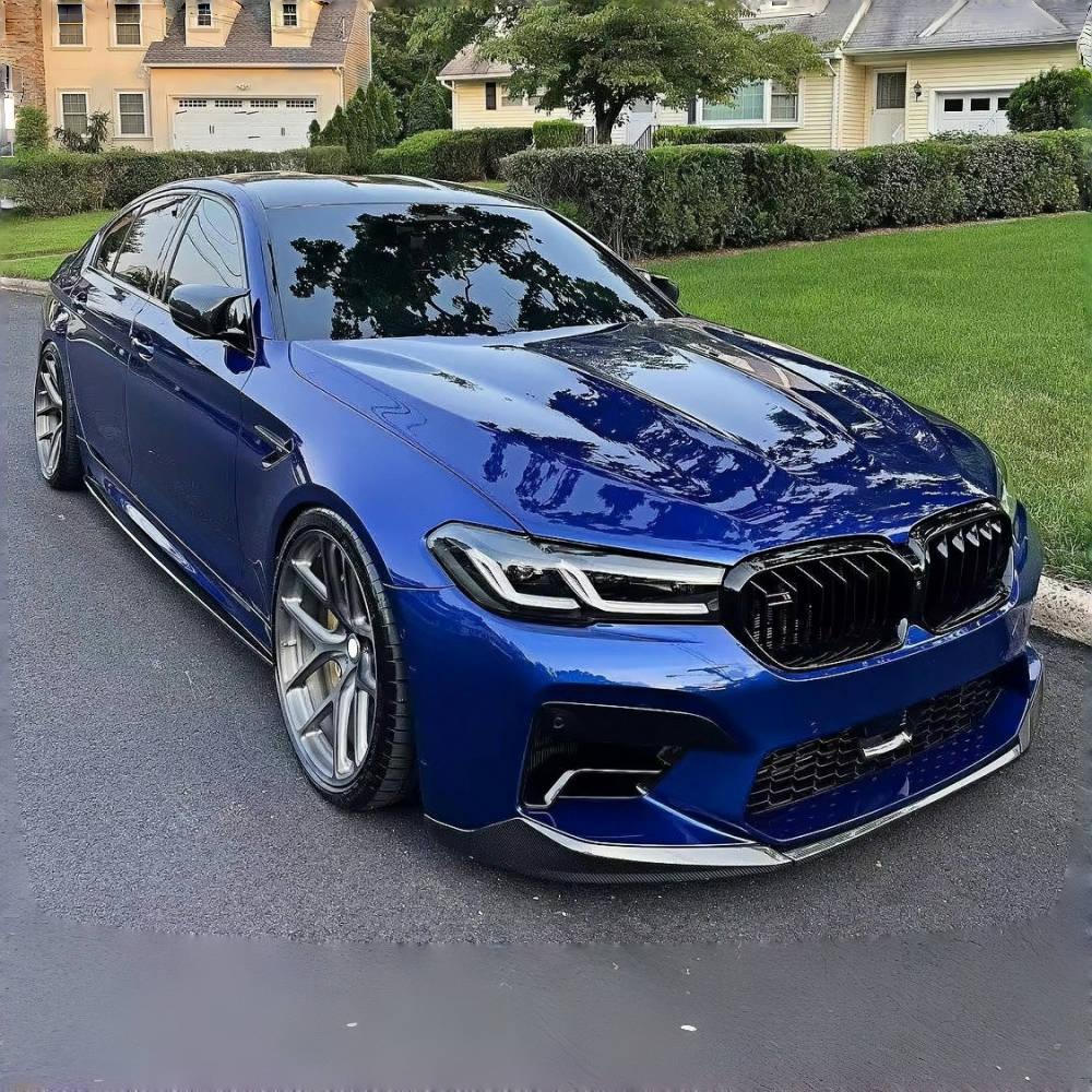 BMW F90 LCI M5 2021+ MP Style Real Carbon Fiber Front Bumper Lip
