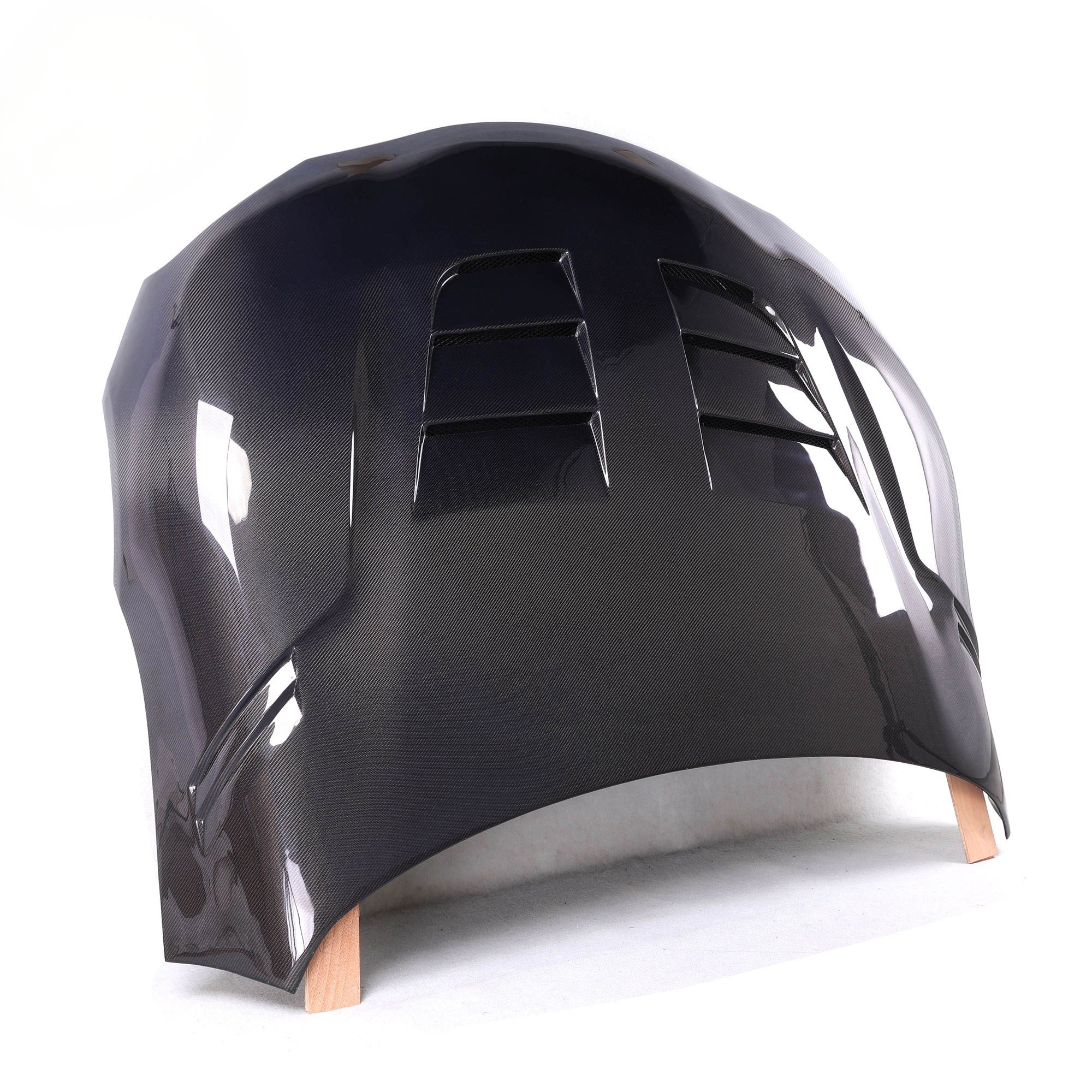 STI Type Black Carbon Fiber Vented Car Bonnet Hood Engine Cooling Design for Toyota Supra GR MK5 A90 A91 2019+