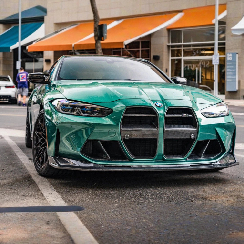 BMW M3 G80 M4 G82 V Style Dry Carbon Fiber Front Lip Splitter