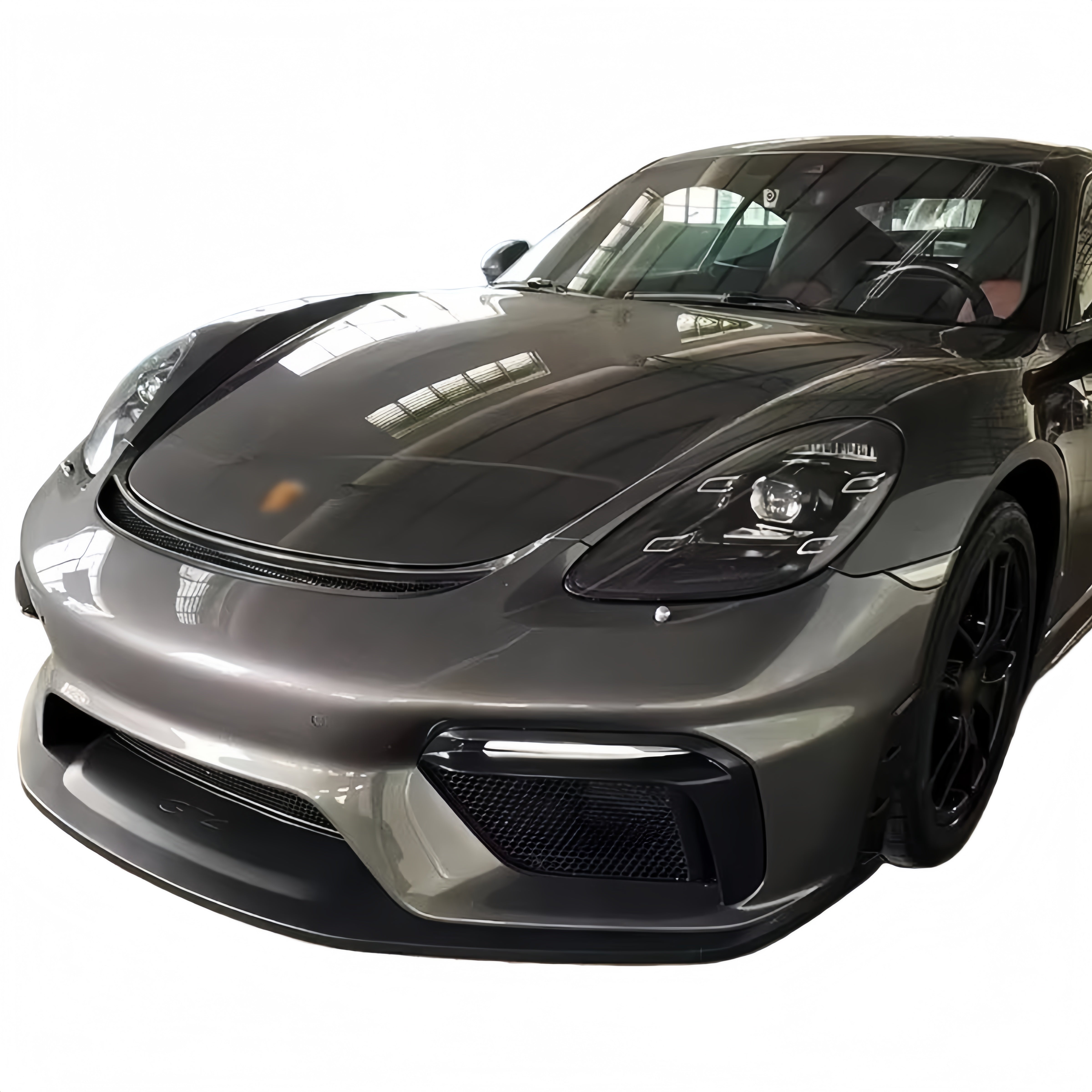 Porsche 718 Boxster 982 Cayman Upgrades To GT4 Style Full Conversion Kit for 2017-2025 PP Polypropylene / Dry Carbon Fiber