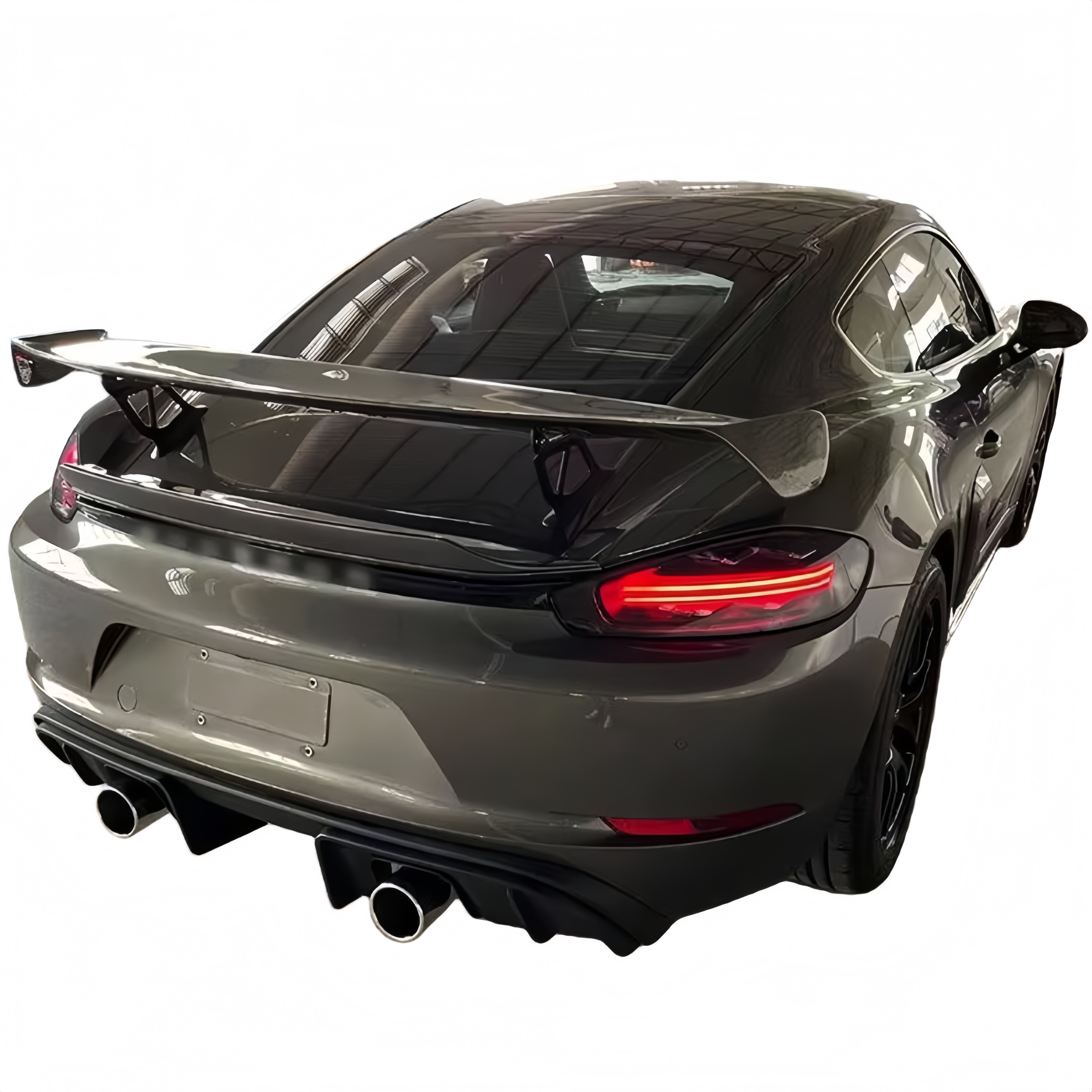 Porsche 718 Boxster 982 Cayman Upgrades To GT4 Style Full Conversion Kit for 2017-2025 PP Polypropylene / Dry Carbon Fiber