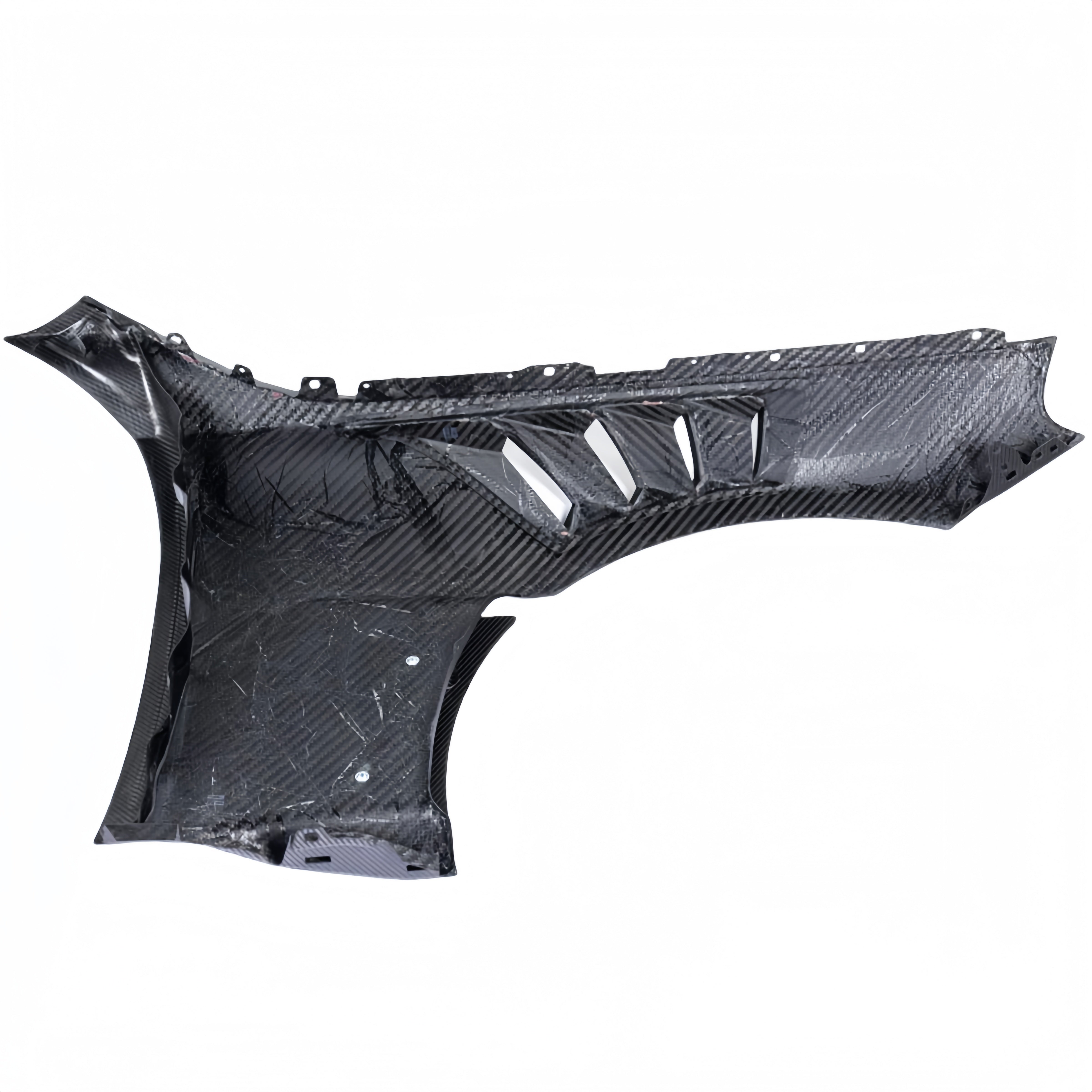 Prepreg Dry Carbon Fiber A Style V4 with Blades Vented Front Fender Set For BMW G87 M2 2023+