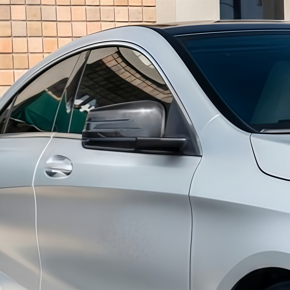 Mercedes Benz W204 Real Carbon Fiber Mirror Cap Replacements Mirror Covers