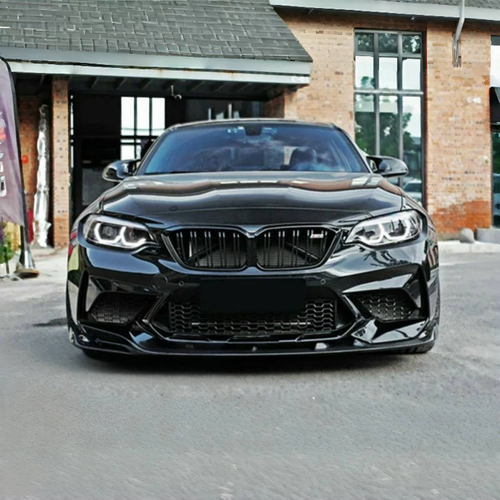 BMW G87 M2 Coupe 2023+3D Style Prepreg Dry Carbon Fiber Front Lip Splitter