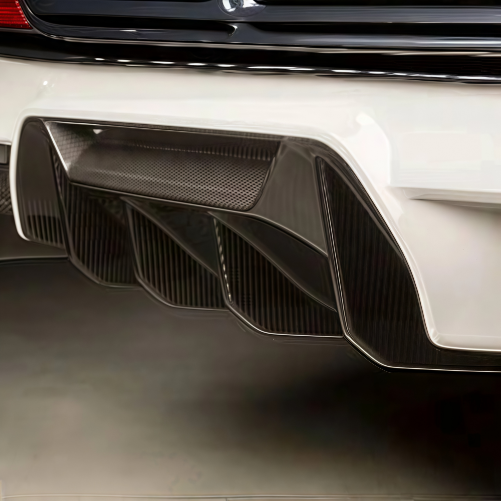 BMW F90 M5 2018+ MP Style Dry Carbon Fiber Rear Bumper Lip Diffuser Spoiler