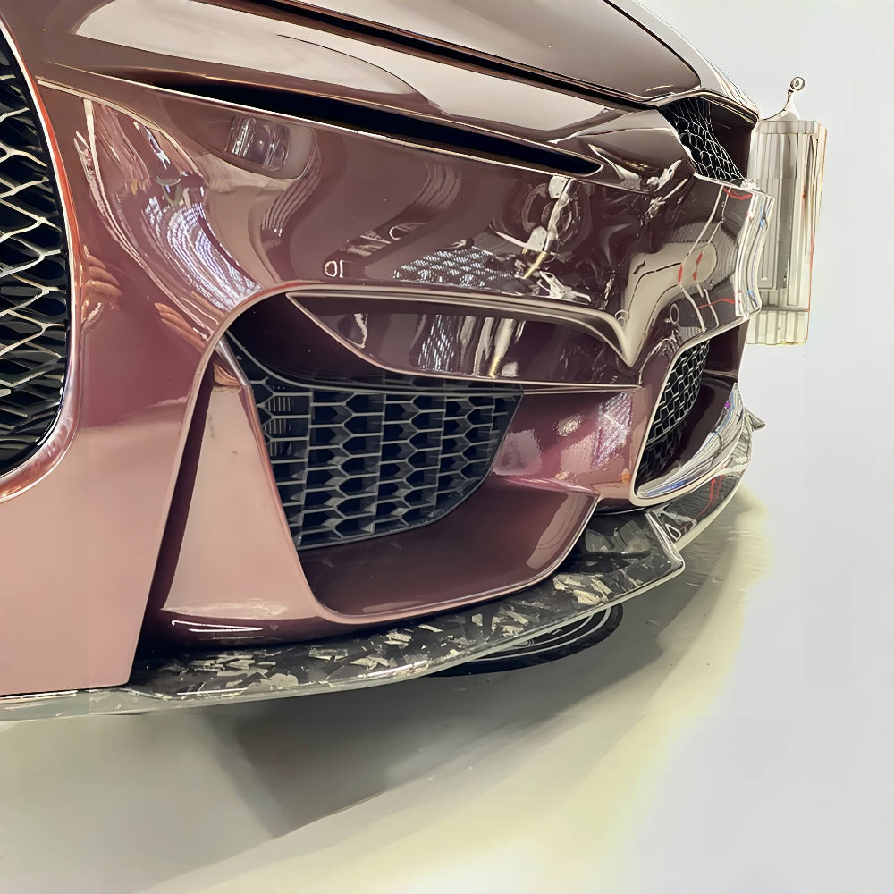 BMW F80 M3 F82 F83 M4 CS Style Real Forged Carbon Fiber  Front Bumper Lip