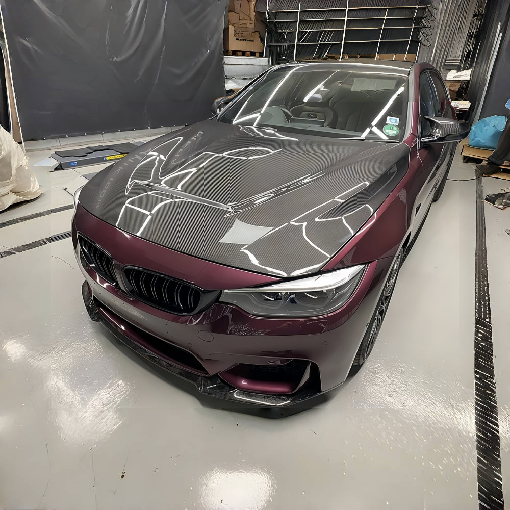 BMW F80 M3 F82 F83 M4 CS Style Real Forged Carbon Fiber  Front Bumper Lip