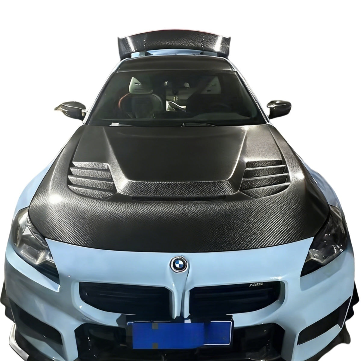 Prepreg Dry Carbon Fiber V Style Front Hood For BMW G87 M2 2023+